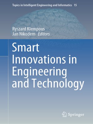 cover image of Smart Innovations in Engineering and Technology